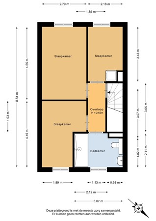 Floorplan - Tapstraat 8, 3071 JC Rotterdam